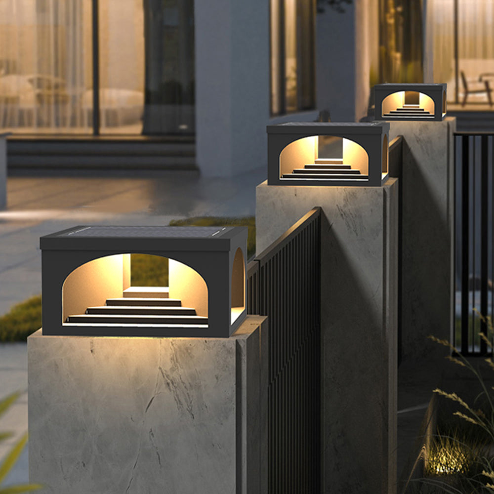Sleek Modern Outdoor Post-Pier Black Light