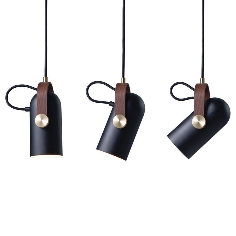 Sleek Mid-Century Pendant Light with Rotating Head