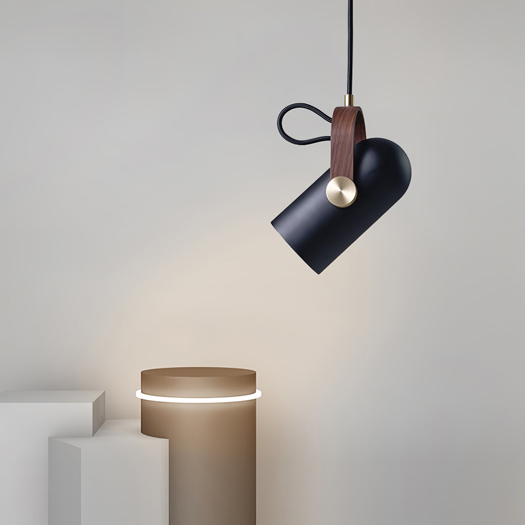 Sleek Mid-Century Pendant Light with Rotating Head