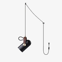 Sleek Mid-Century Pendant Light with Rotating Head