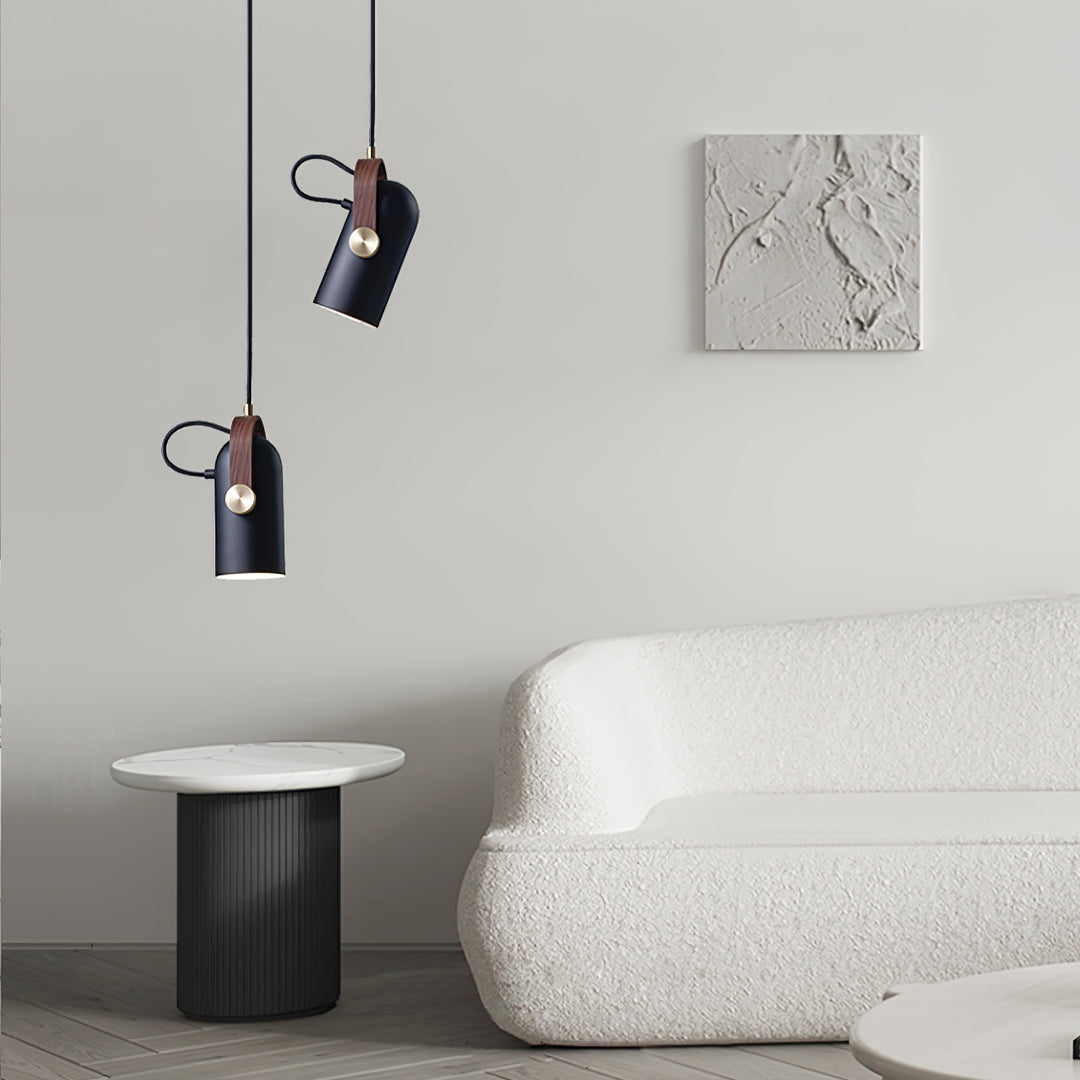 Sleek Mid-Century Pendant Light with Rotating Head