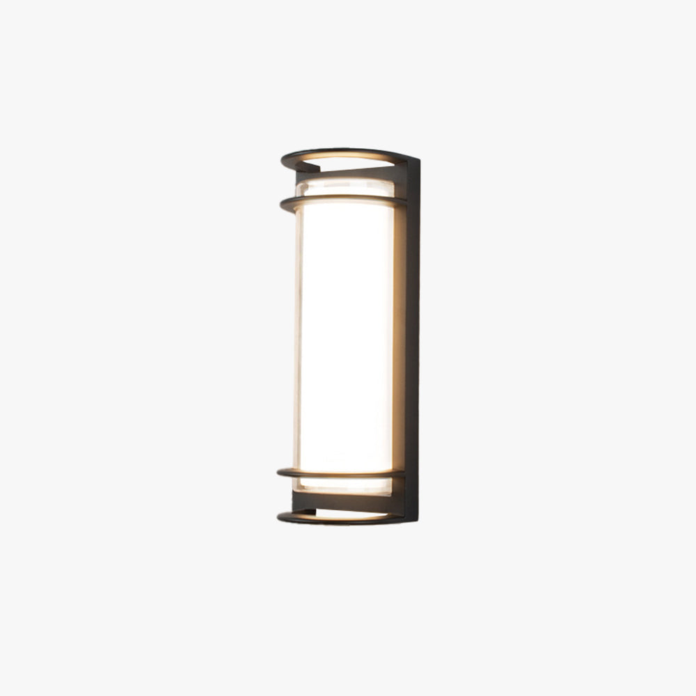 Sleek modern waterproof outdoor wall lamp with metal and acrylic finish, perfect for gardens, courtyards, patios, and balconies. Durable, energy-efficient design with IP65 rating for all weather conditions.