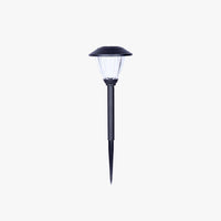 Solar Outdoor Bollard Light - Modern Metal, Cap-Shaped Design