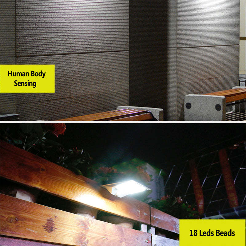 Solar Outdoor Wall Lamp with Motion Sensor – Energy-Saving LED Light
