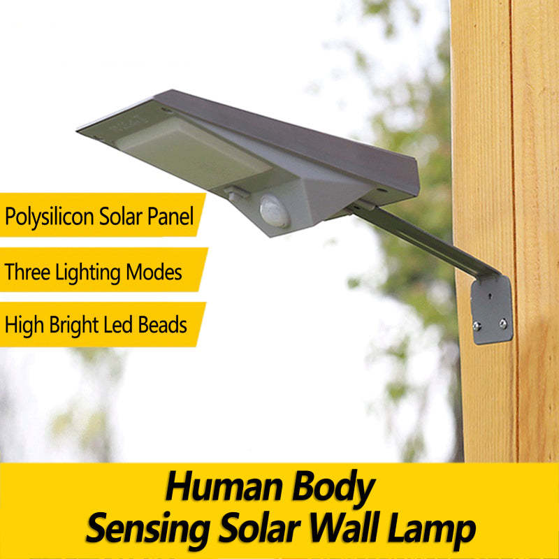 Solar Outdoor Wall Lamp with Motion Sensor – Energy-Saving LED Light