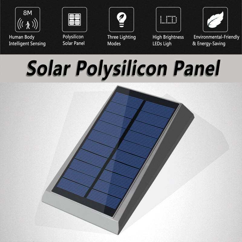Solar Outdoor Wall Lamp with Motion Sensor – Energy-Saving LED Light