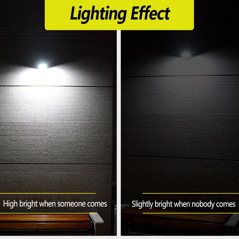Solar Outdoor Wall Lamp with Motion Sensor – Energy-Saving LED Light