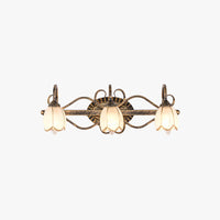 Vintage Wall Lamp & Floral Brass Elegance