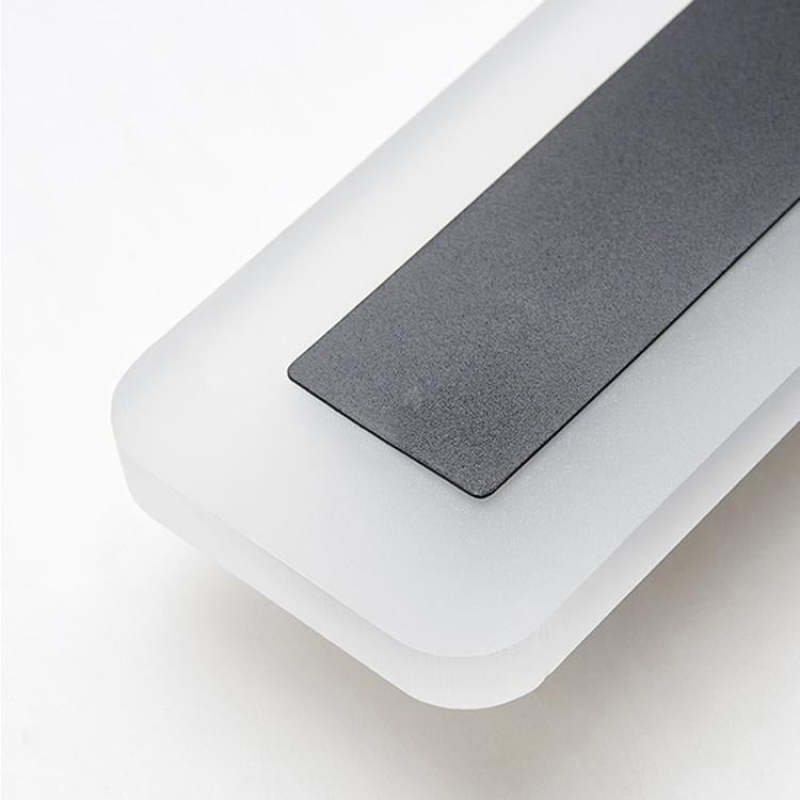 Waterproof Black LED Outdoor Wall Lamp with Modern Linear Design
