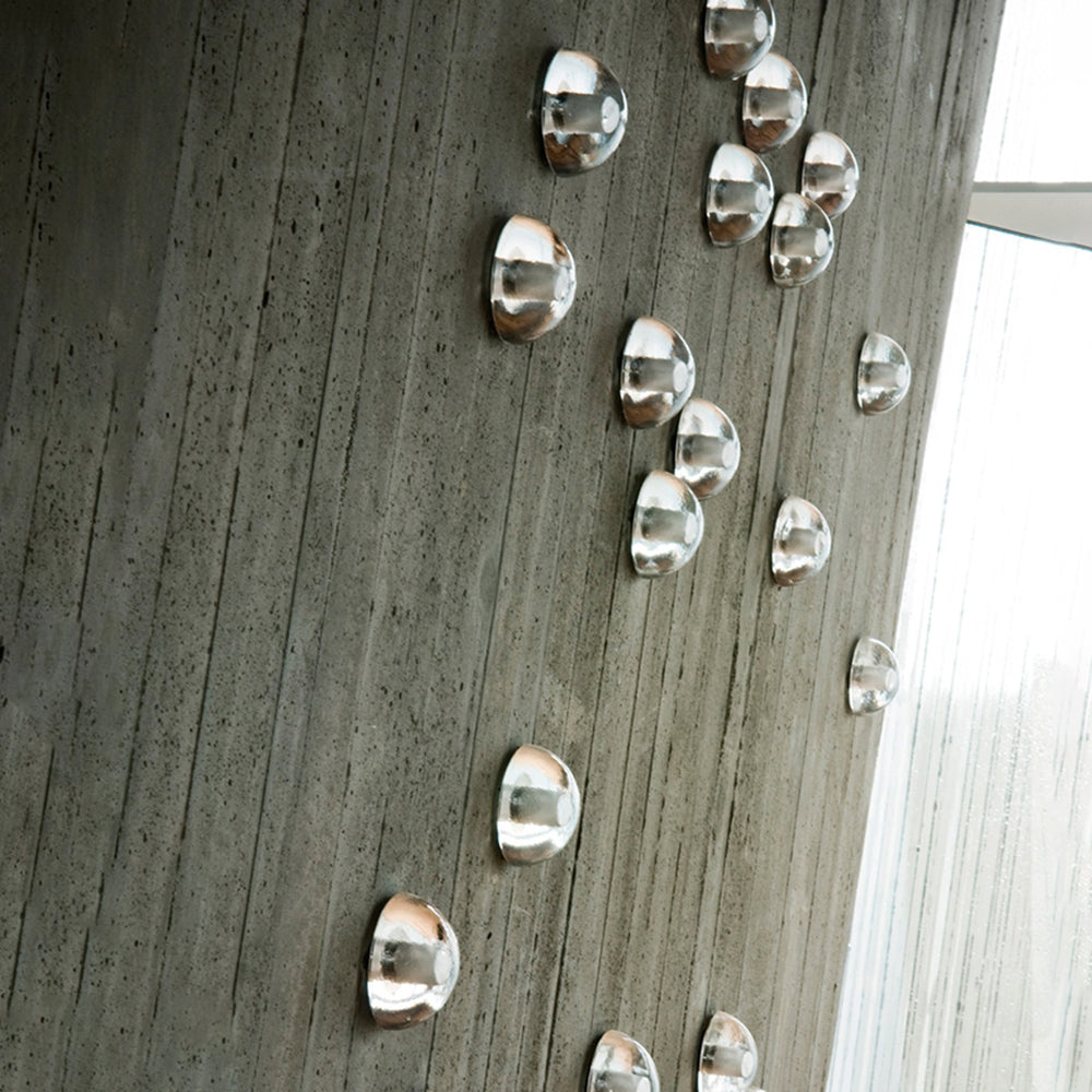 Waterproof Semi-Circular Glass LED Outdoor Wall Lamp – Modern Design