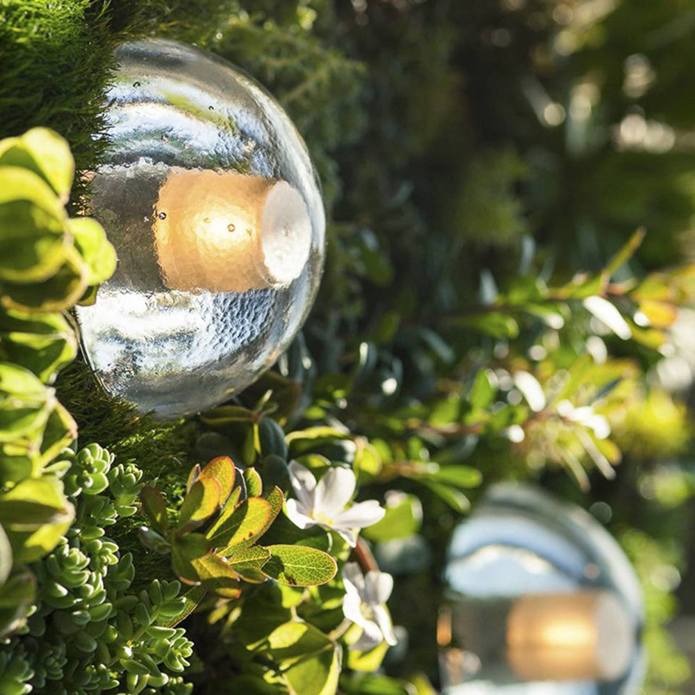 Waterproof Semi-Circular Glass LED Outdoor Wall Lamp – Modern Design