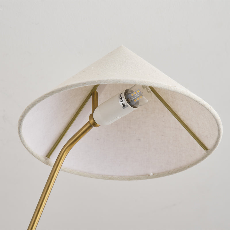 5-Light Brass Chandelier for Mid-Century Homes