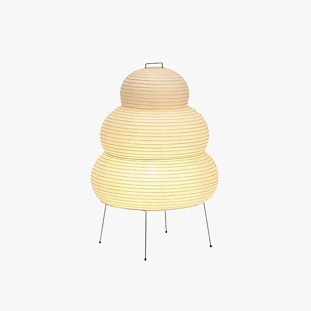 Akari Style Table Lamp - Washi Paper Lantern Design
