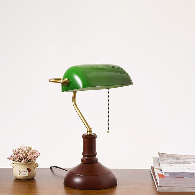 Alessio Retro Table Lamp – Metal & Glass