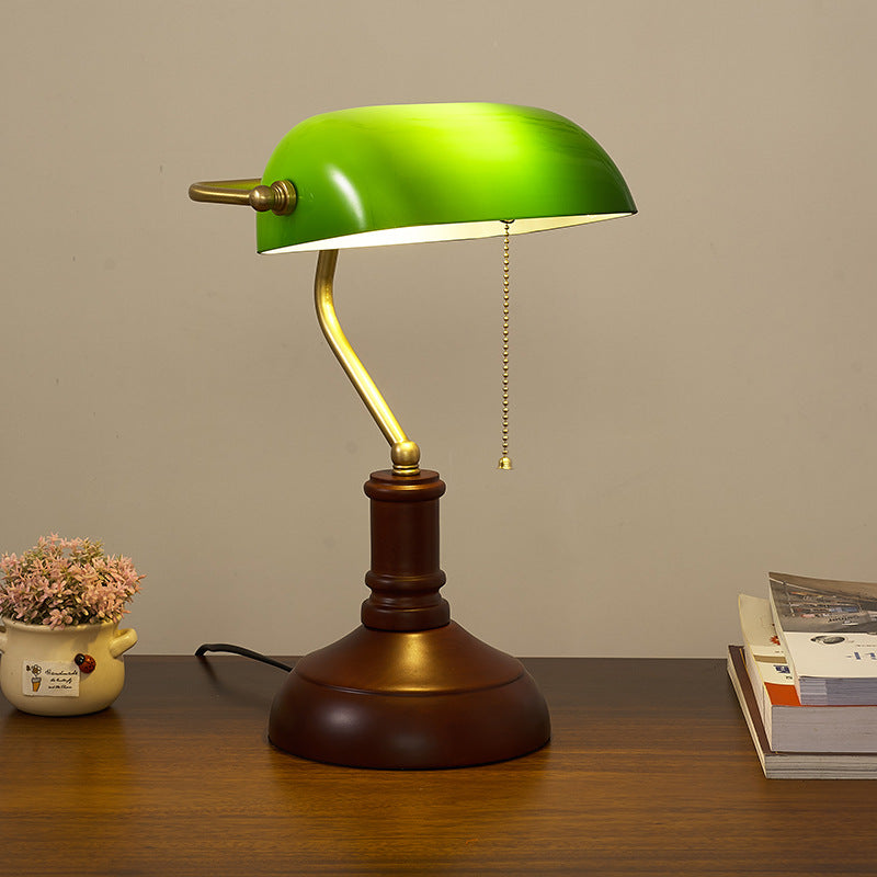 Alessio Retro Table Lamp – Metal & Glass