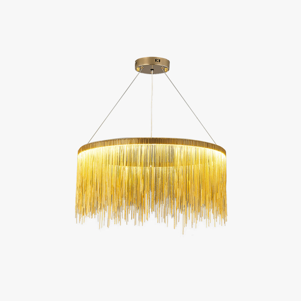 Art Deco Pendant Light – Elegant Tassel Chain Design