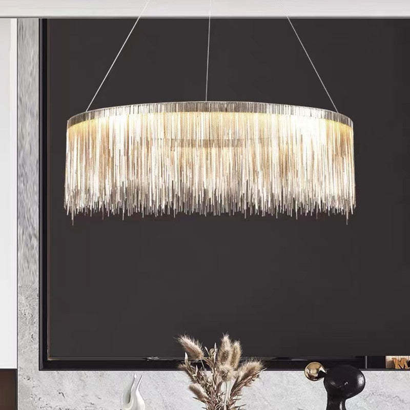 Art Deco Pendant Light – Elegant Tassel Chain Design