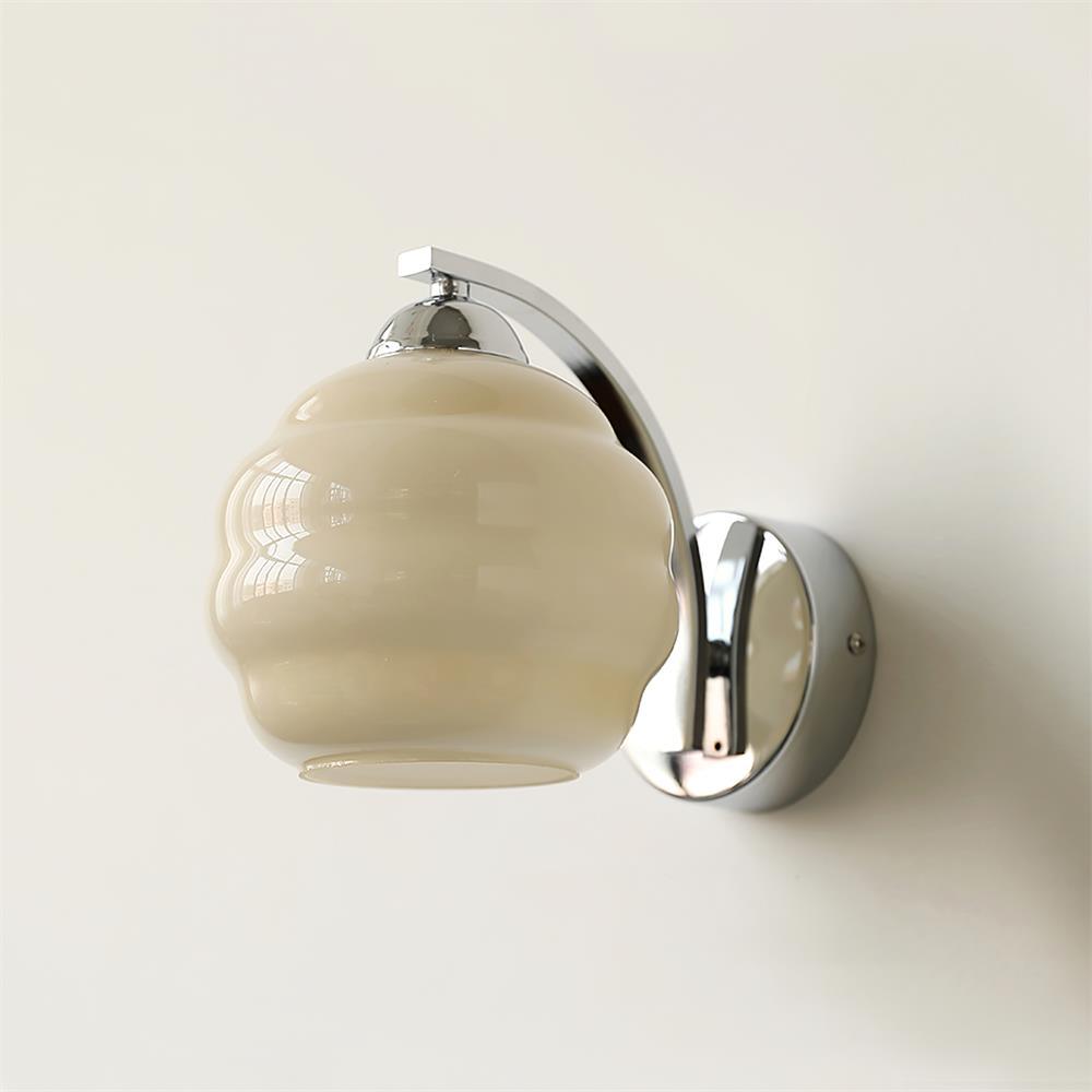 Art Deco Wall Lamp – Vintage Glass Shade