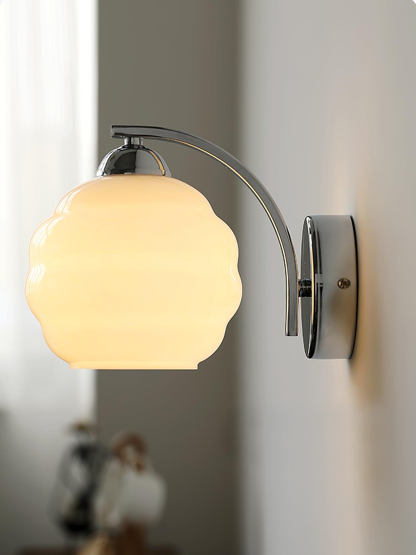 Art Deco Wall Lamp – Vintage Glass Shade