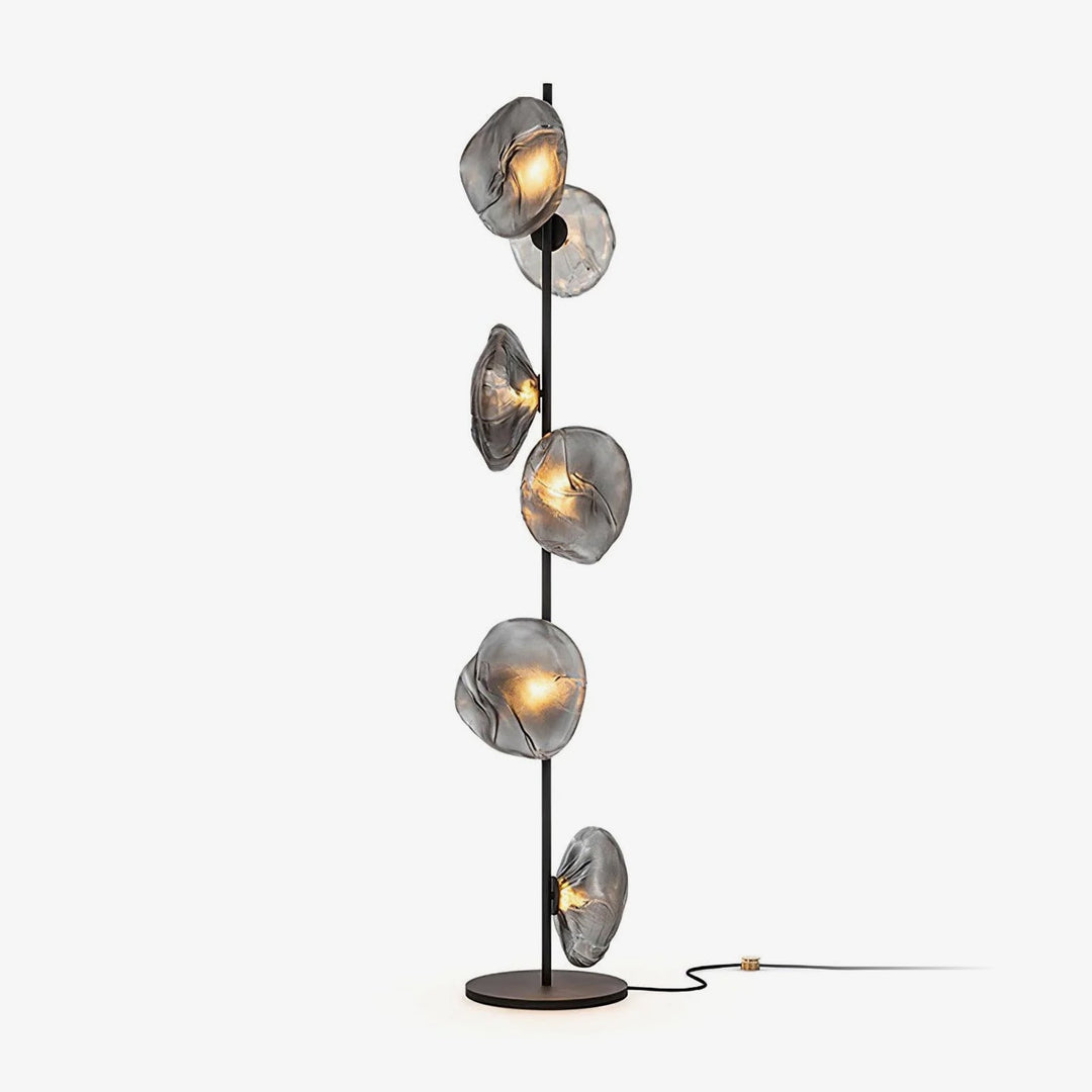 Artistic Glass Petals Standing Lamp