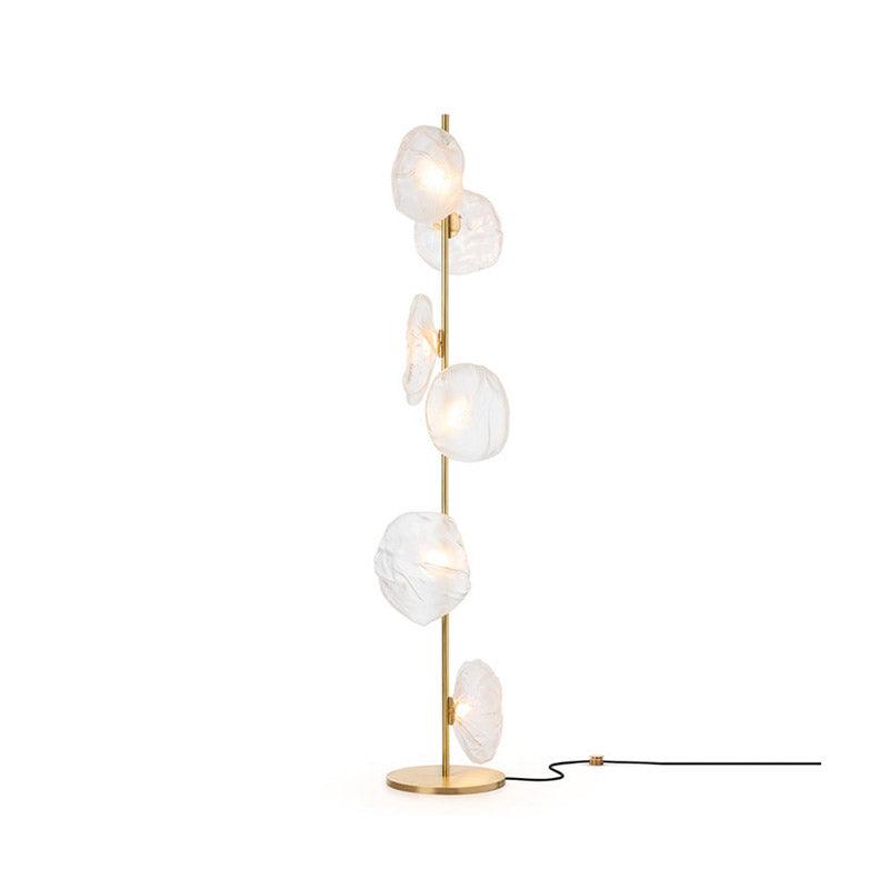 Artistic Glass Petals Standing Lamp