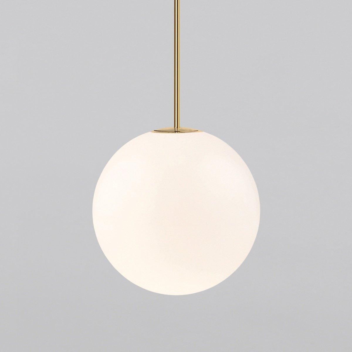 Brass Architectural Pendant Light - Modern Globe Design