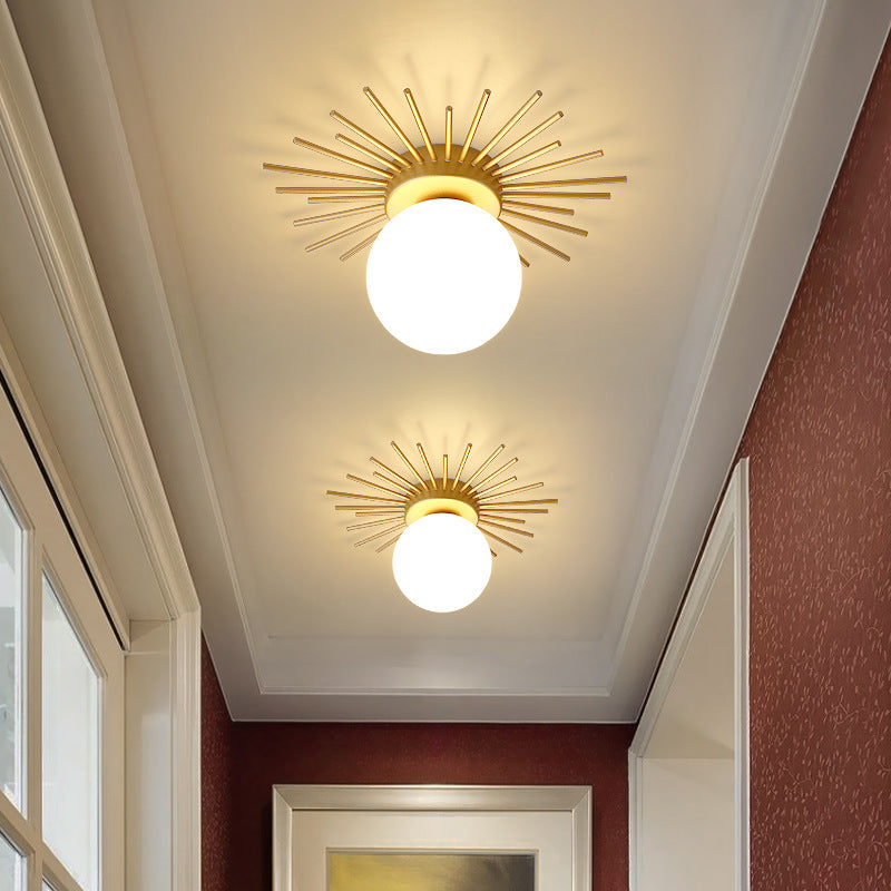 Brass Radiant Ceiling Light – Modern Elegance