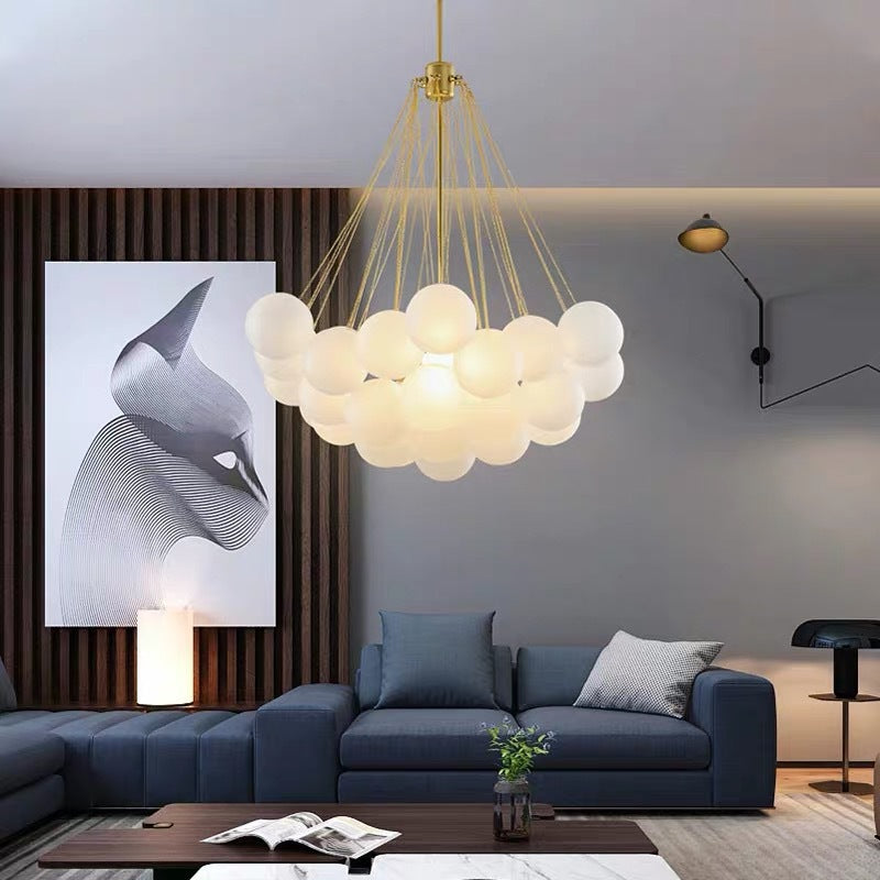 Bubble Chandelier – Modern Nordic Glass Design