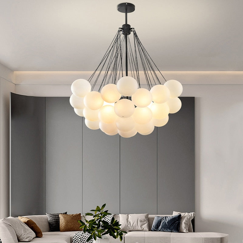 Bubble Chandelier – Modern Nordic Glass Design