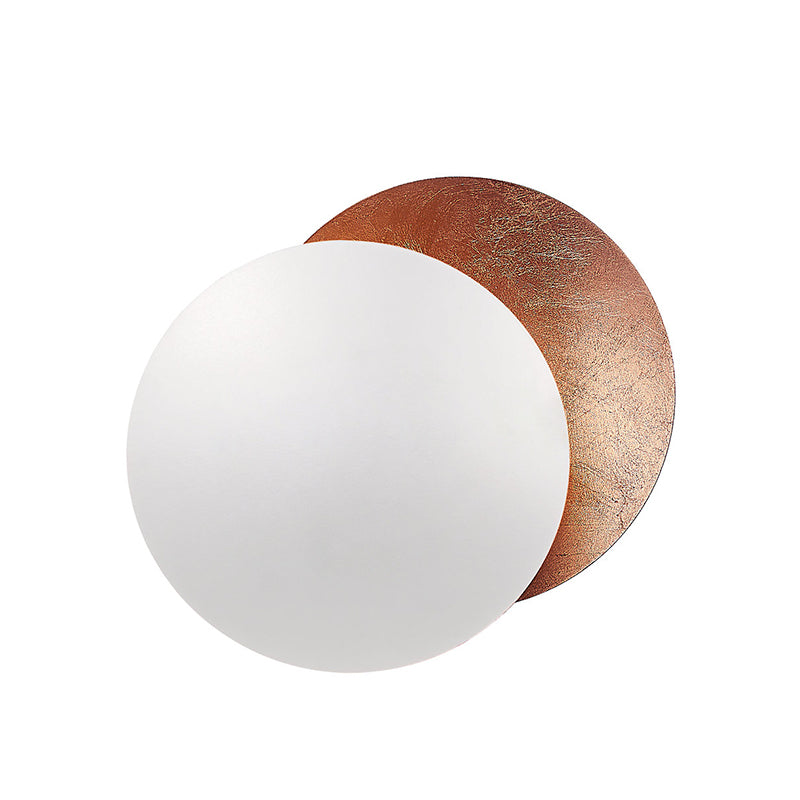 Contemporary Moon Wall Lamp – Metallic Finish