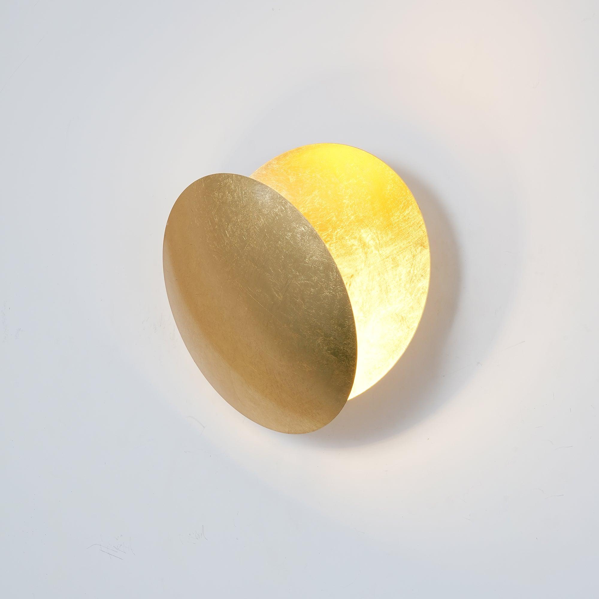 Contemporary Moon Wall Lamp – Metallic Finish