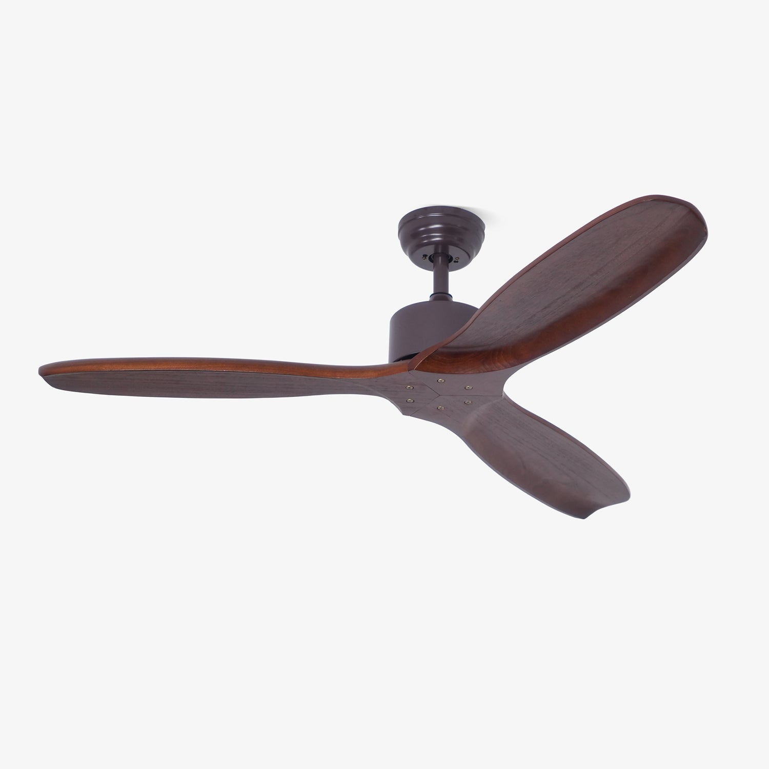 Contemporary Wooden Ceiling Fan, 3-Blade Design