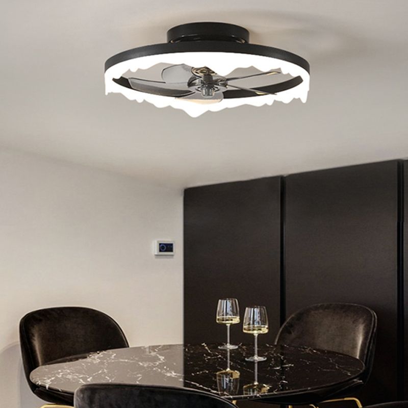 Contemporary Ceiling Fan with Light