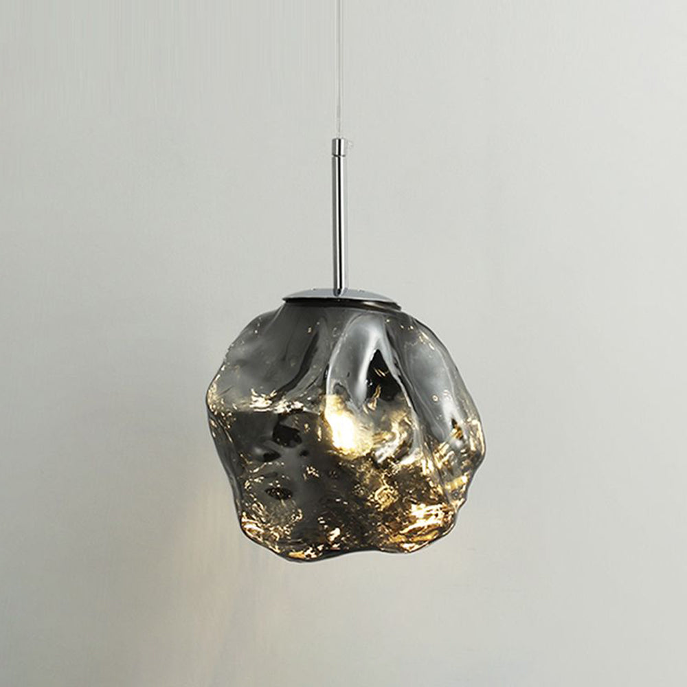 Creative Lava Glass Pendant Lamp – Irregular Rock Shape