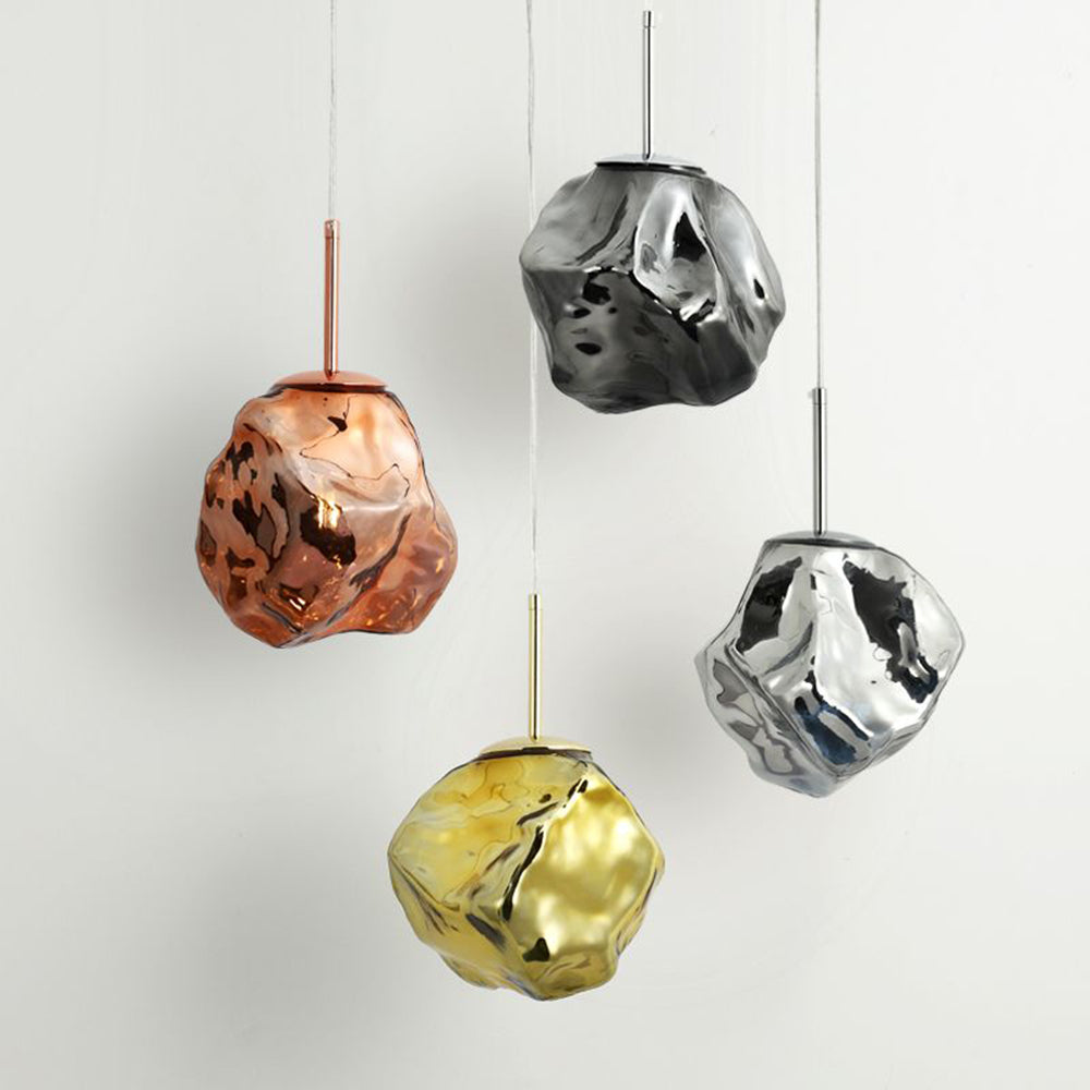 Creative Lava Glass Pendant Lamp – Irregular Rock Shape