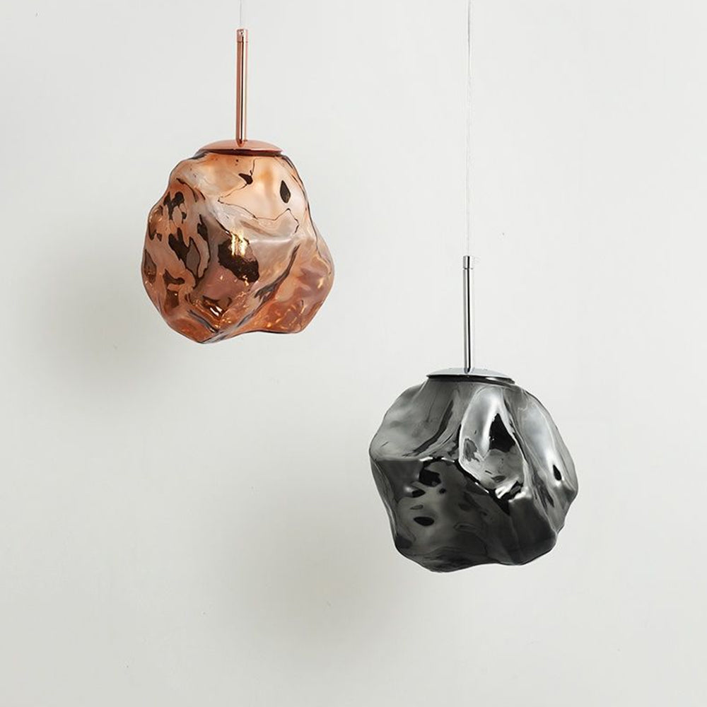 Creative Lava Glass Pendant Lamp – Irregular Rock Shape