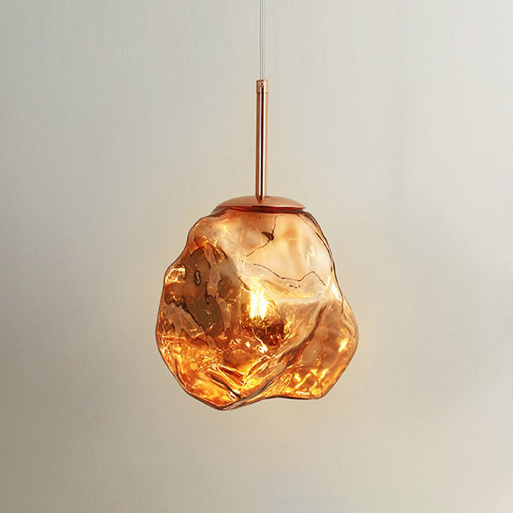 Creative Lava Glass Pendant Lamp – Irregular Rock Shape