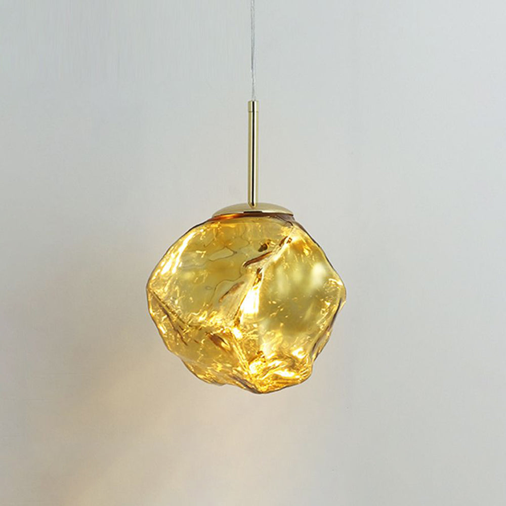 Creative Lava Glass Pendant Lamp – Irregular Rock Shape