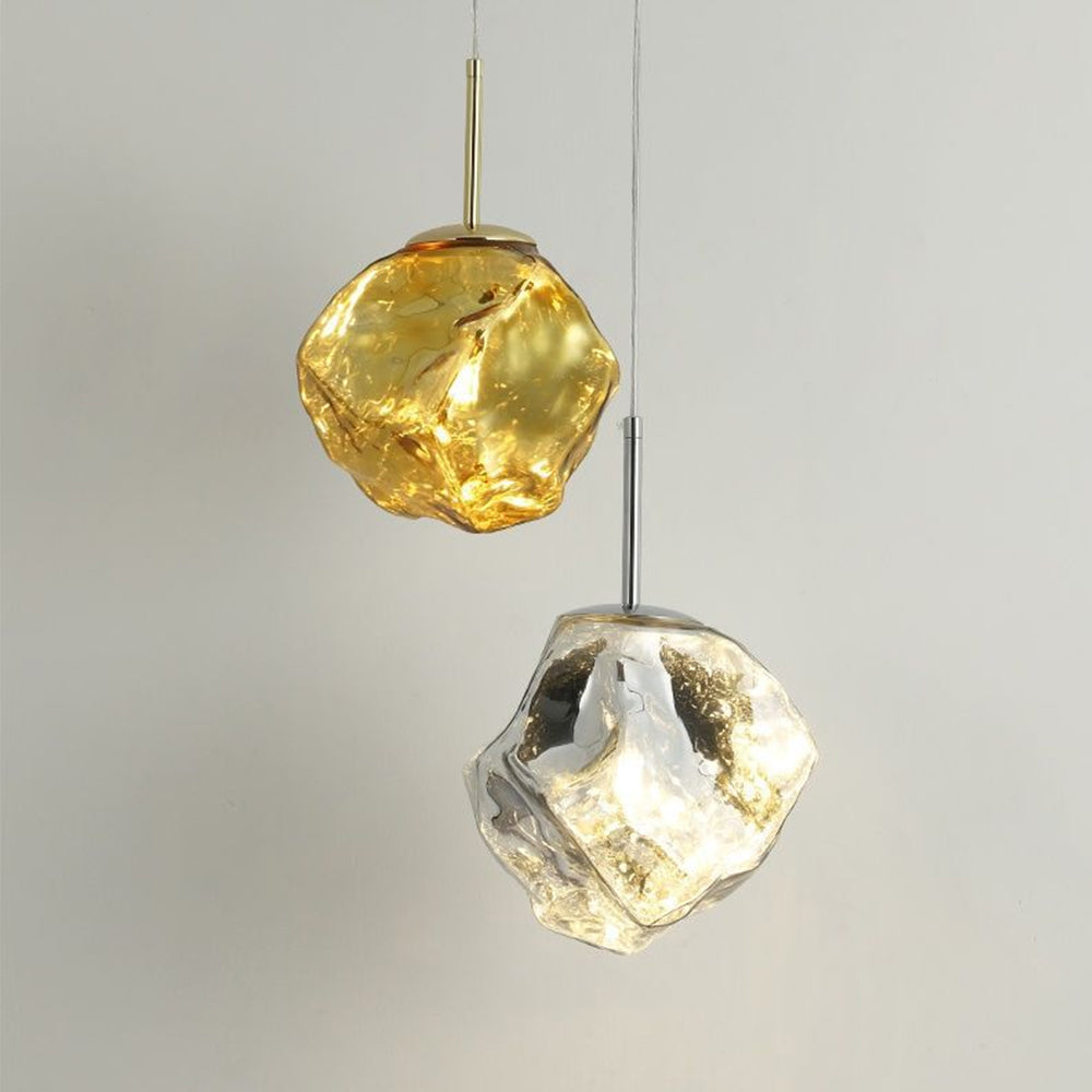 Creative Lava Glass Pendant Lamp – Irregular Rock Shape