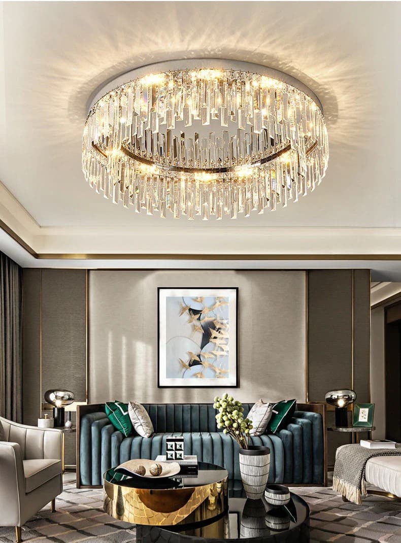 Crystal Ceiling Light - Luxury Modern Design