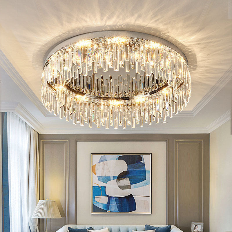 Crystal Ceiling Light - Luxury Modern Design