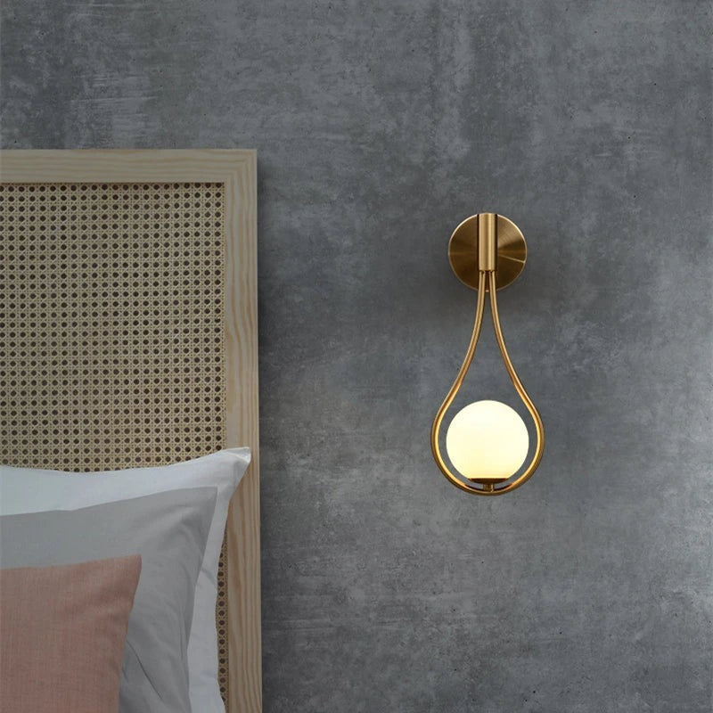 Decorative Glass Bulb Wall Light