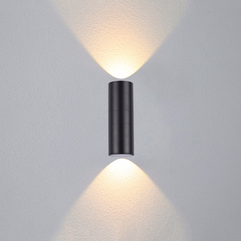 Modern Dual Head Outdoor Wall Lamp – Waterproof Metal Design