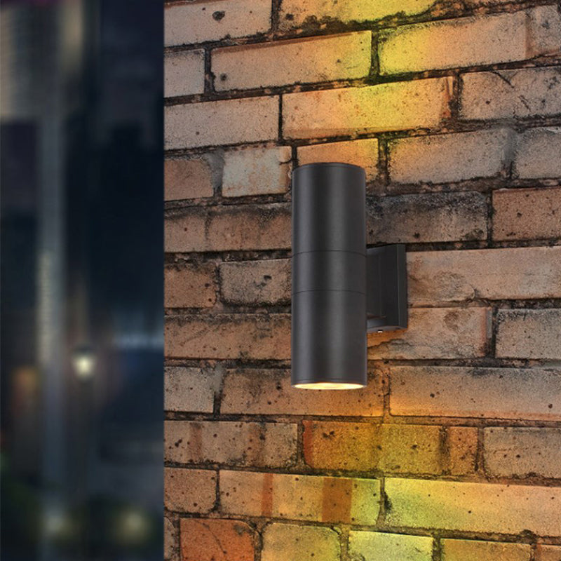 Modern Dual Head Outdoor Wall Lamp – Waterproof Metal Design