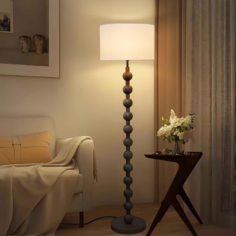 Elegant French Wooden Floor Lamp