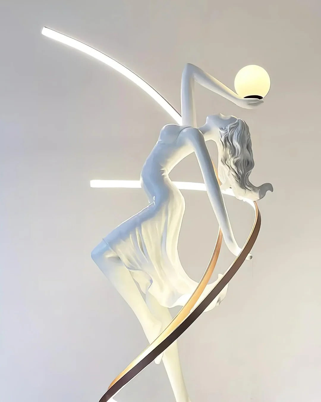 Elegant Goddess Statue Floor Lamp