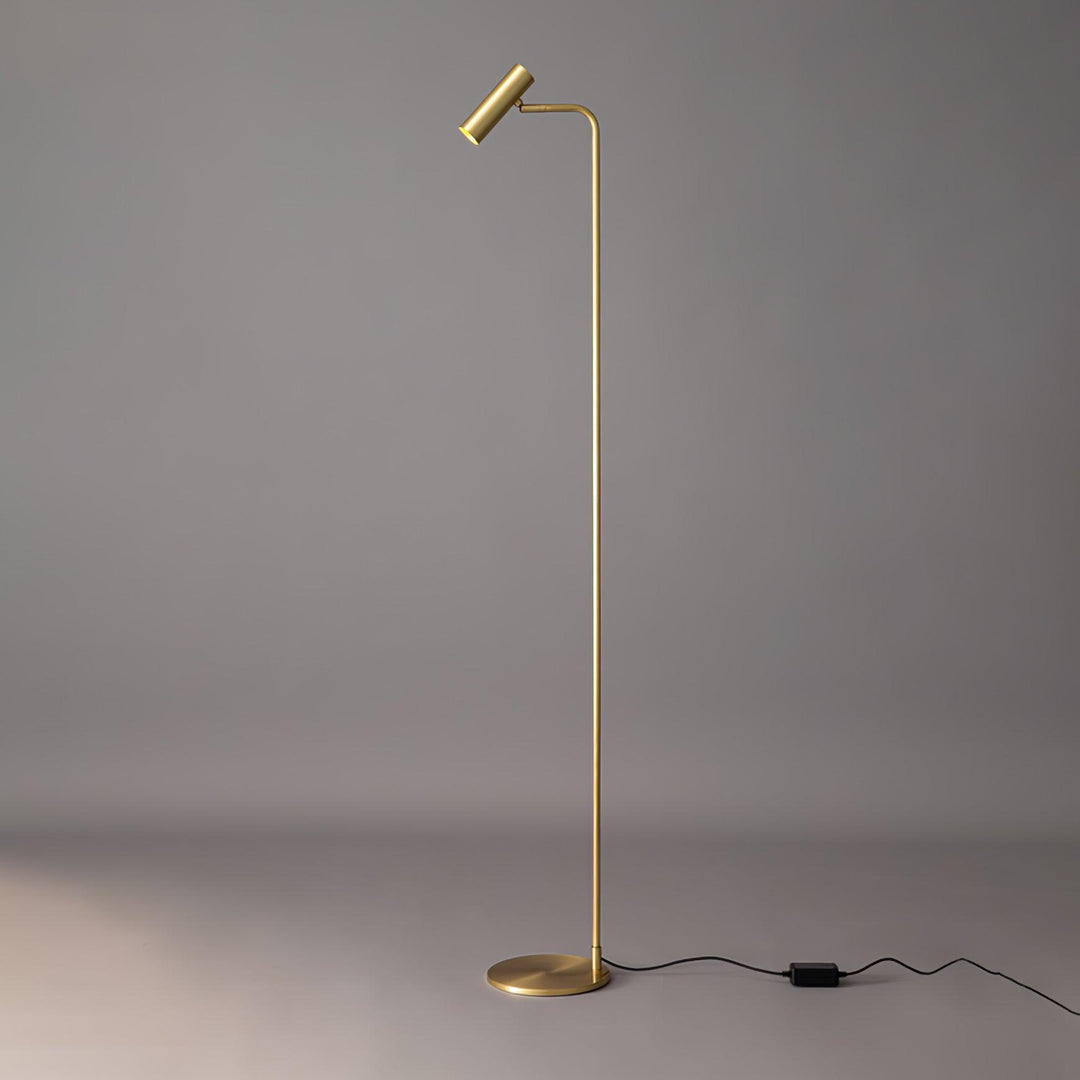 Elegant Minimalist Satin Brass Lamp