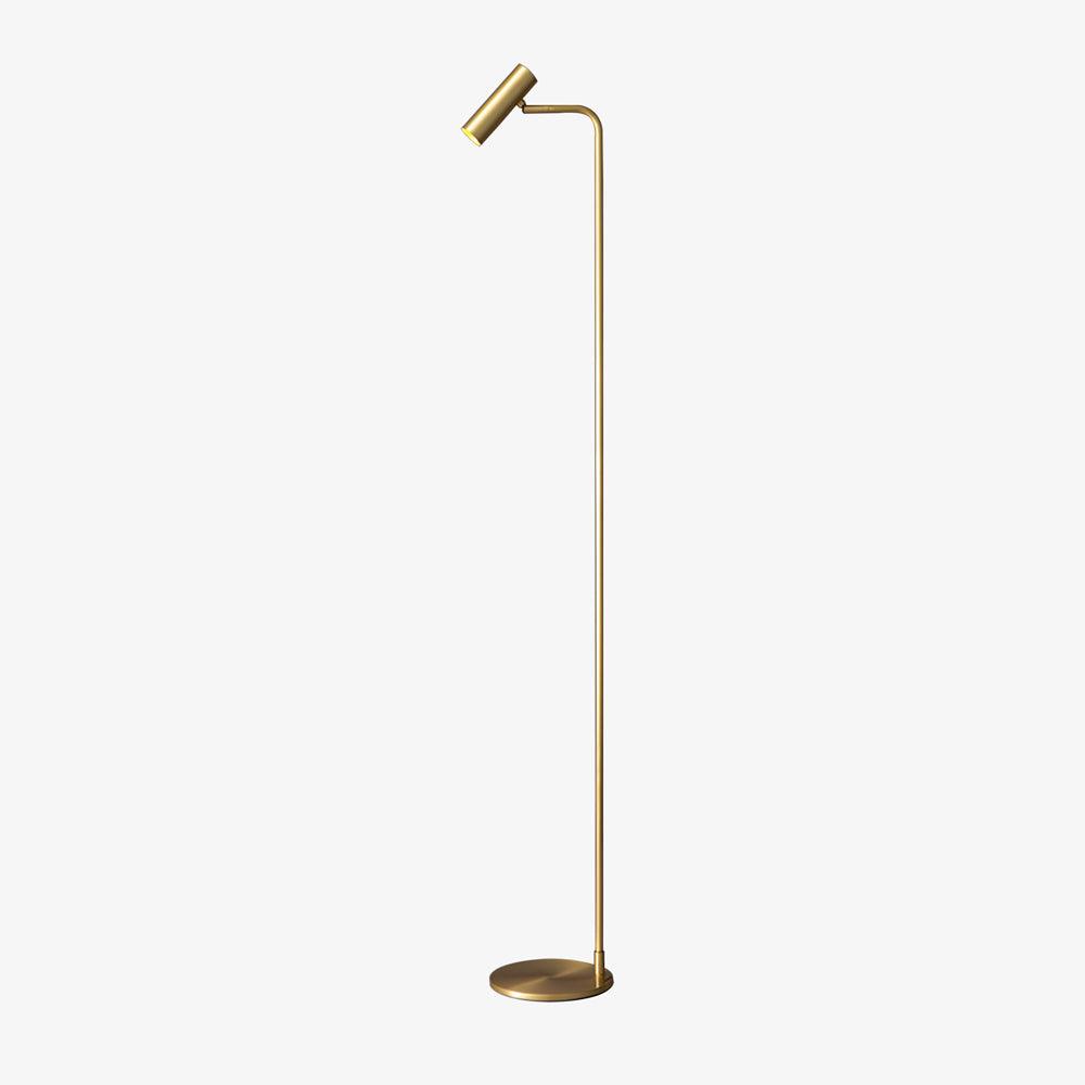 Elegant Minimalist Satin Brass Lamp