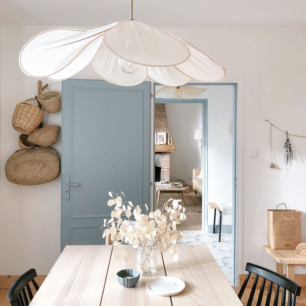 Floral Pendant Light – Soft Light and Shadows, Teardrop Petals