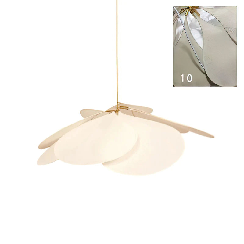 Floral Pendant Light – Soft Light and Shadows, Teardrop Petals